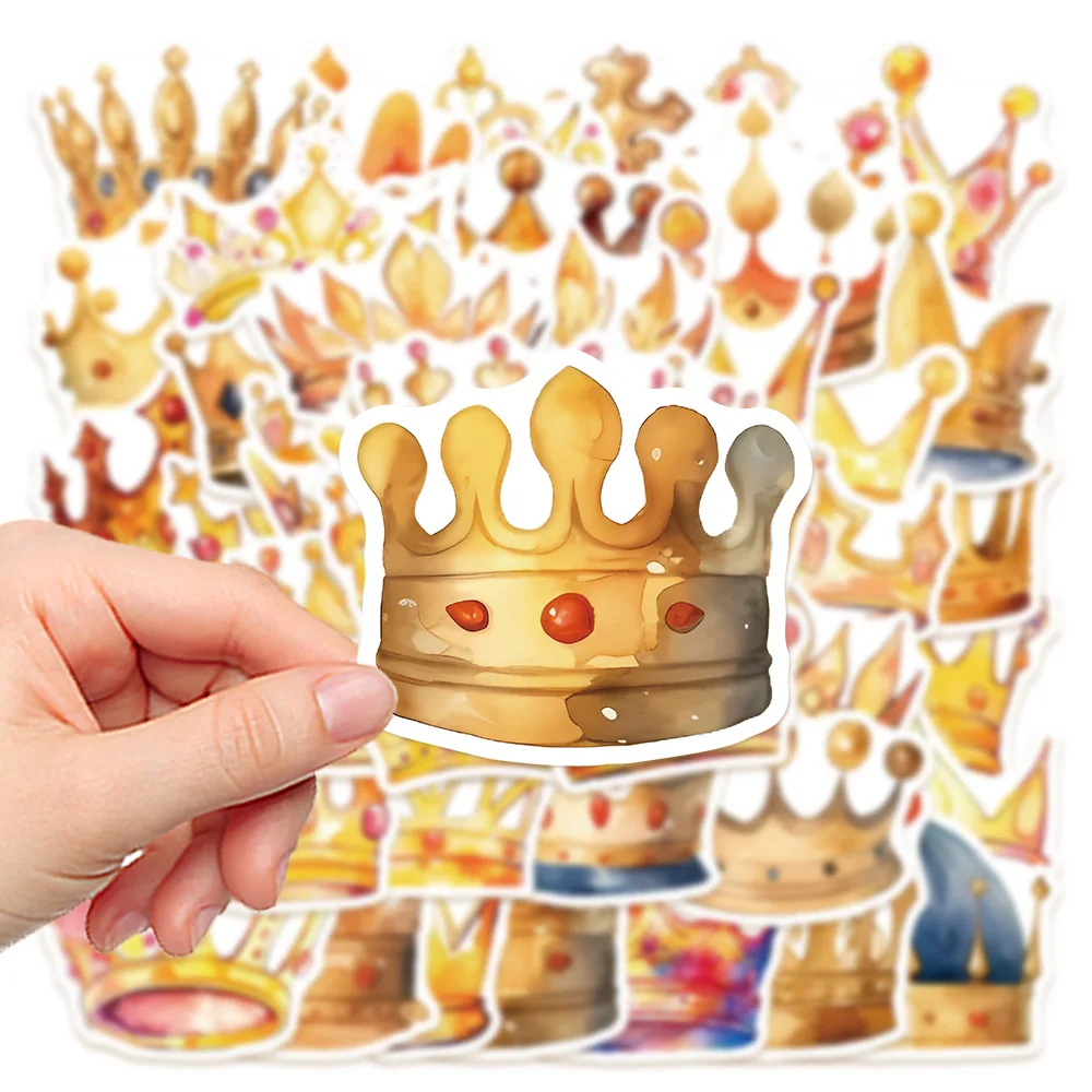 50pcs Crown Series Graffiti Stickers Helmets Desktop Wall Decoration DIY Sticker Pack wall stickers,self adhesive stickers,self adhesive wall stickers