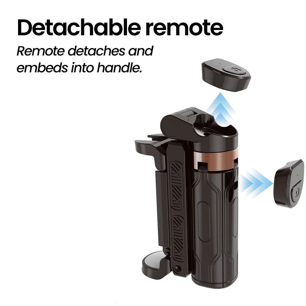 Draadloze Bluetooth selfiestick, mini-statief, uitschuifbare monopod, afstandsbediening voor iPhone, Samsung en Xiaomi._voghion.com