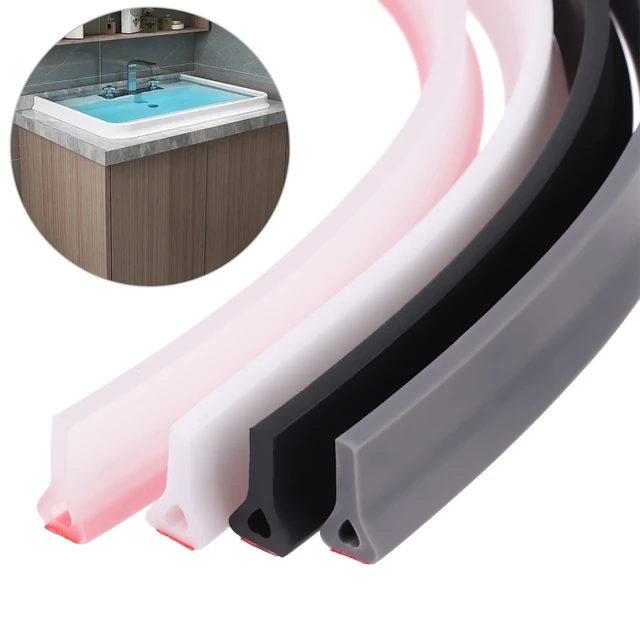 Acheter Barrière d'eau en Silicone noir/blanc, barrière de douche pliable,  bande de stoppeur pratique