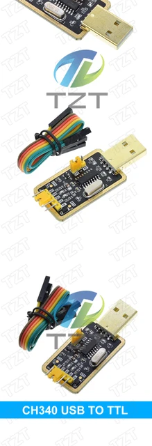USB To RS232 TTL CH340G Converter Module Adapter STC Replace - Foto 6