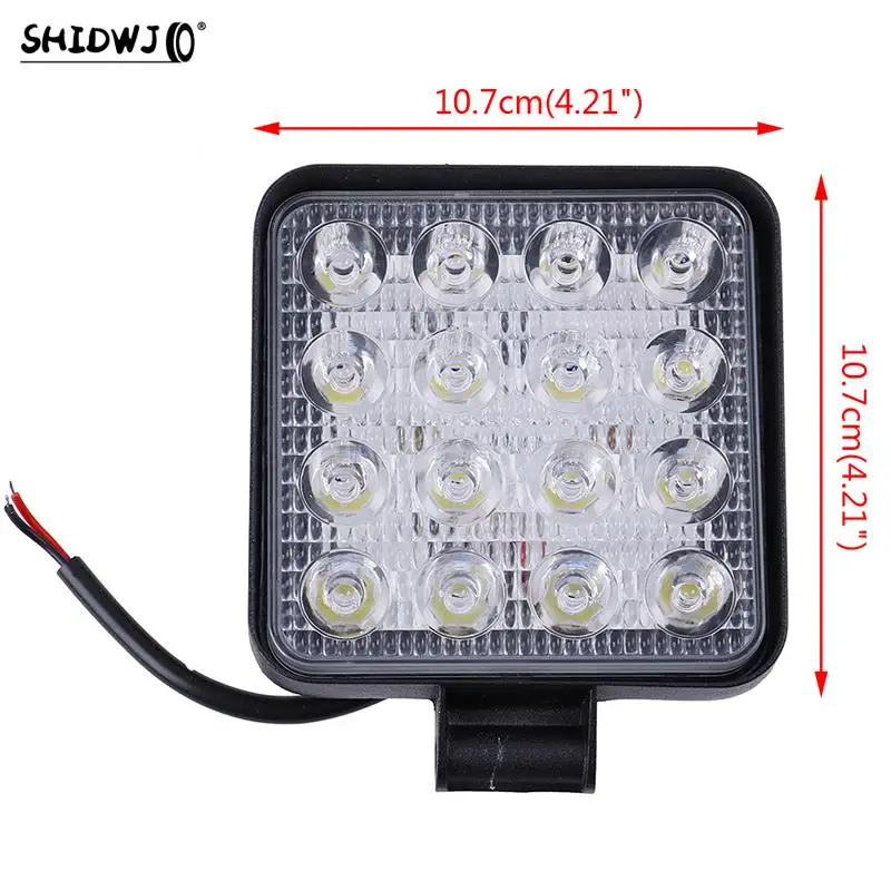 Led ışık Bar 4 inç 48W Led çubuk Led çubuk için Led araba ışık Offroad SUV ATV traktör tekne kamyon ekskavatör 12V 24V çalışma ışığı