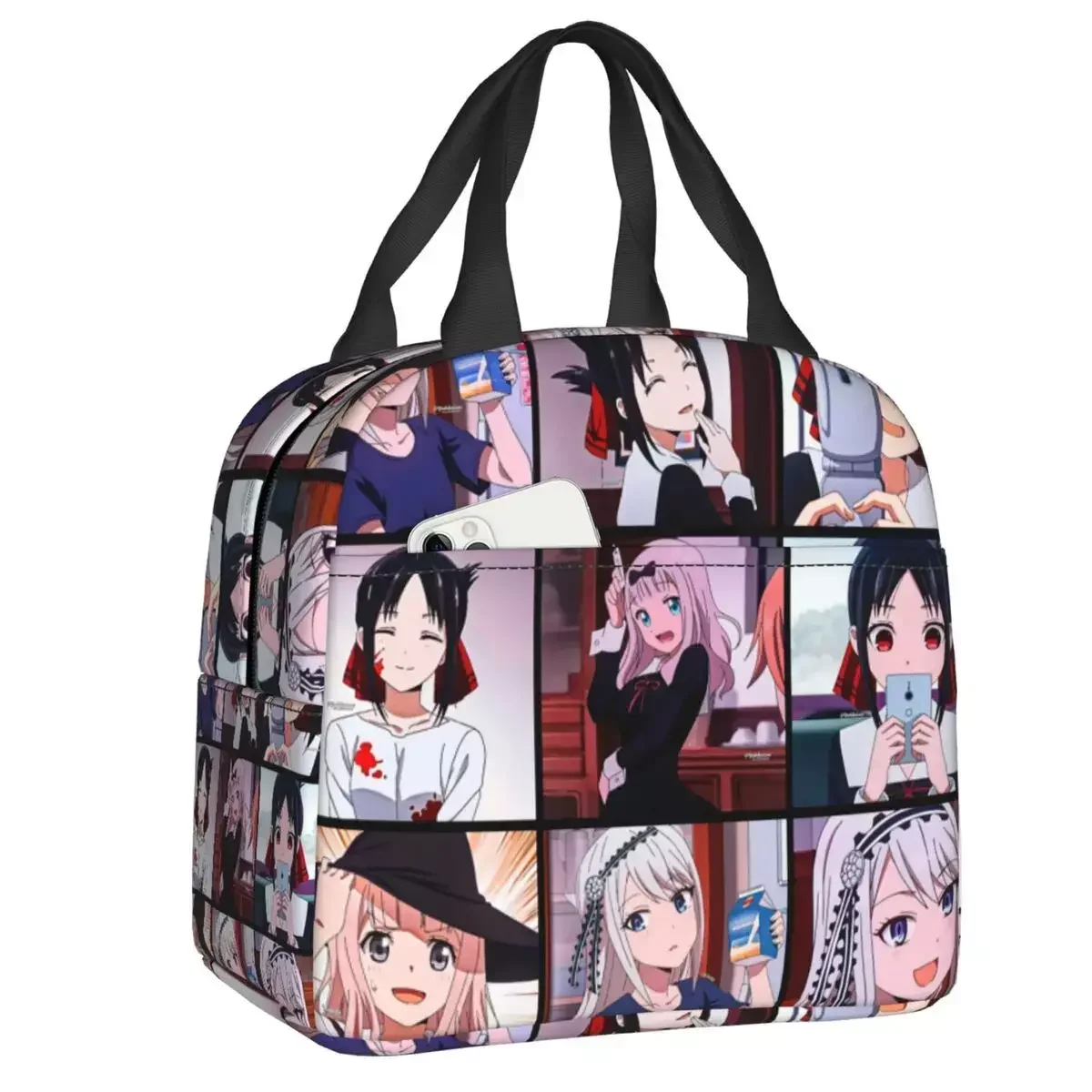 

Новинка 2023, Индивидуальная сумка для обеда Kaguya Sama Love Is War, мужской термоохладитель, изолированные Ланч-боксы для детей, школьный детский Ланчбокс