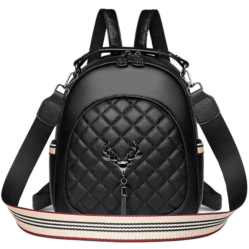 

New Fashion Ladies Designer Shoulder Bag Anti Theft Waterproof Backpack High Quality Leather Backpack Large Capacity School Bag