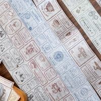 50mm*2m English Theme Aesthetic Stationery Tapes Junk Journal Scrapbooking Supplies Label Sticker Planner Art Craft Masking Tape 1