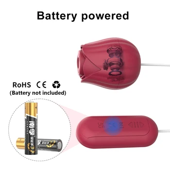 Rose Clitoral Sucking Vibrators Tongue Licking Nipple Clit G-Spot Stimulation Female Masturbator Vibrator Sex Toys For Women 3