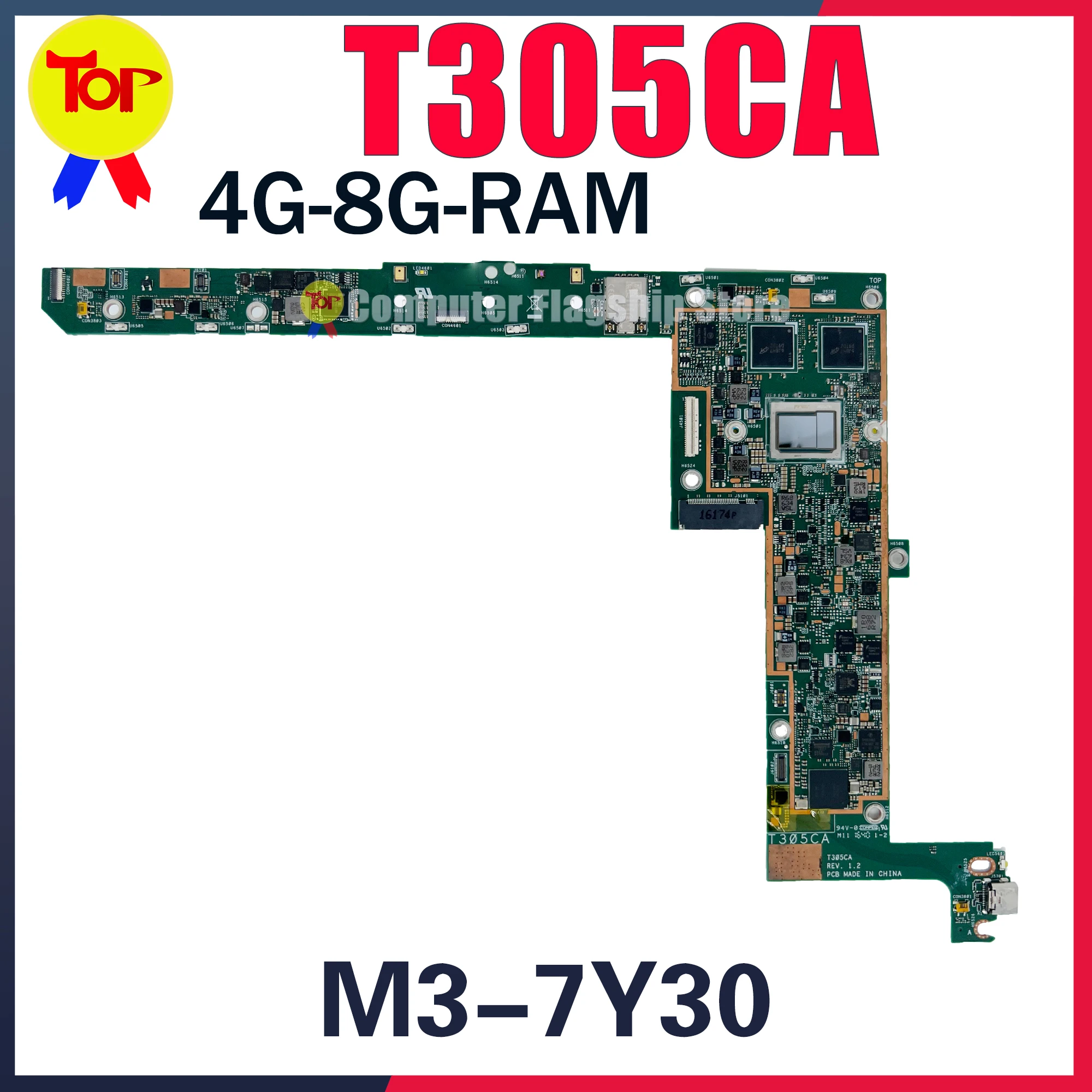 T305CA Laptop Motherboard For ASUS Transformer 3 T305C M3 7Y30 I7 7Y75