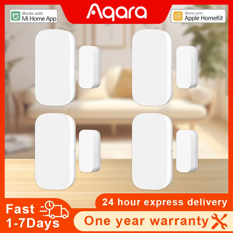 

Aqara Door Window Sensor Zigbee MCCGQ11LM Smart Alarm Work With Xiaomi Home APP Mijia Gateway Homekit Global Version