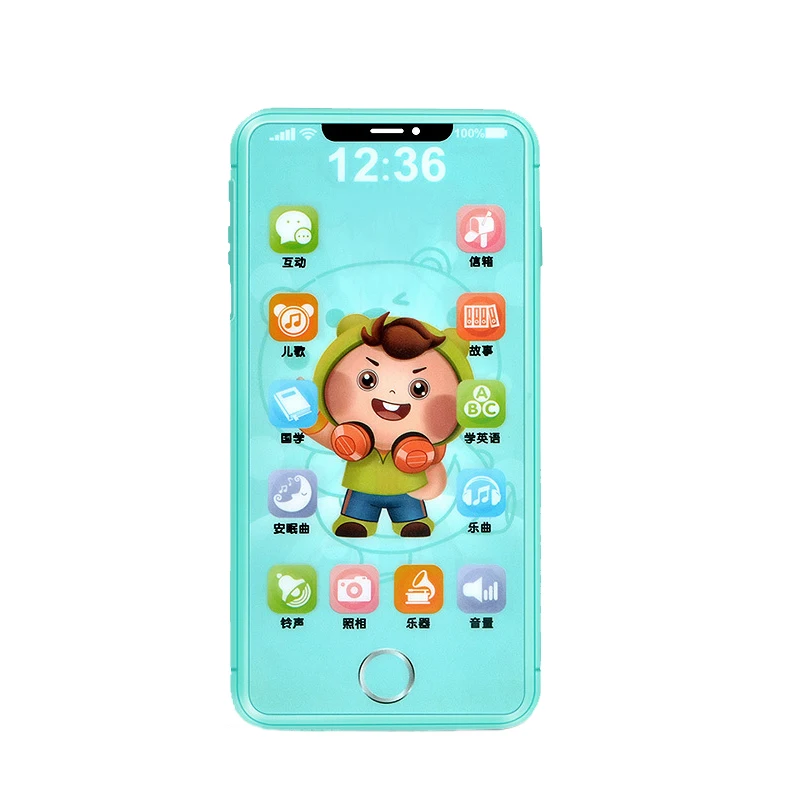 Children's Simulation Learning Touch Screen Toy Phone With Led Light