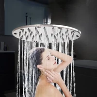 High quality 8 inch stainless steel ultra-thin waterfall shower heads rainfall shower head Rain Square round 2023 New 2