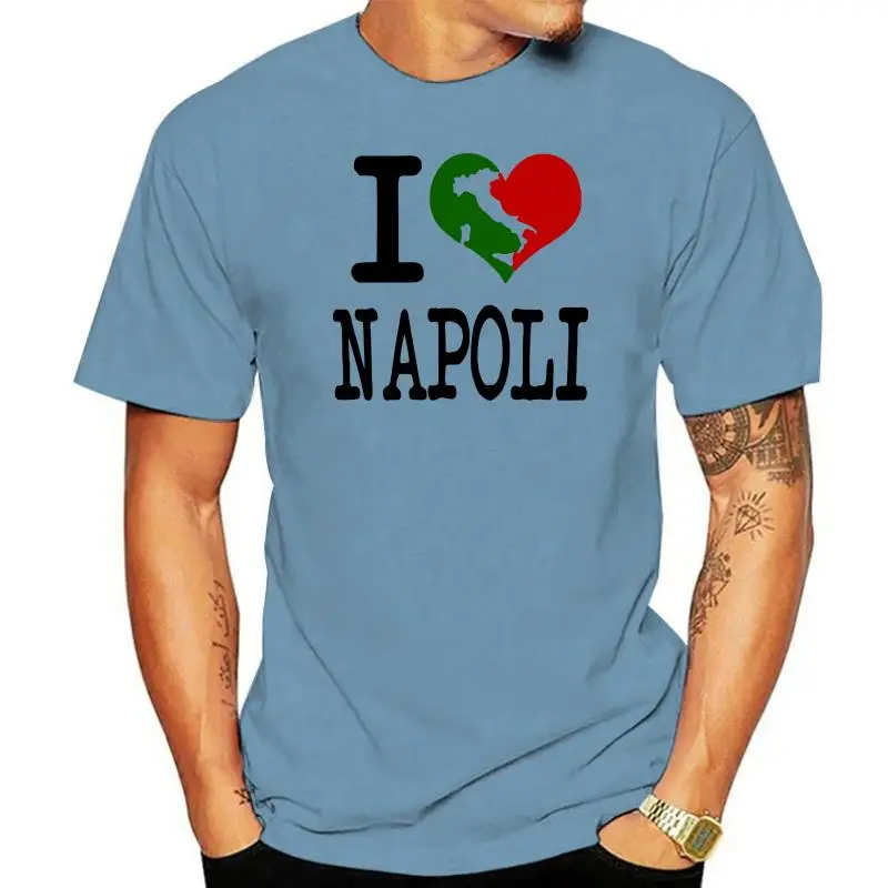 

2022 модные футболки MenCool I Love Napoli Lo0061 с 3D принтом, высококачественные футболки с коротким рукавом