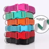 6 Colors Reflective Pet Dog Collar Breathable Nylon Dog Collars Necklace Adjustable Puppy Collars for Small Medium Dogs Pug 2
