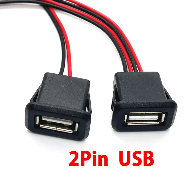 50pcs 4wire USB 2.0 Female Power Jack 4pin USB2.0 Charging Port Connector  With PH2.0 Cable Electric Terminals USB Charger Socket - AliExpress