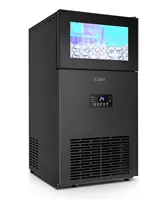Commercial Ice Maker 130Lbs/Day, Quick Ice Making Commercial Ice Machine with 35Lbs Capacity, Under Counter Ice Maker 15 Inch 1