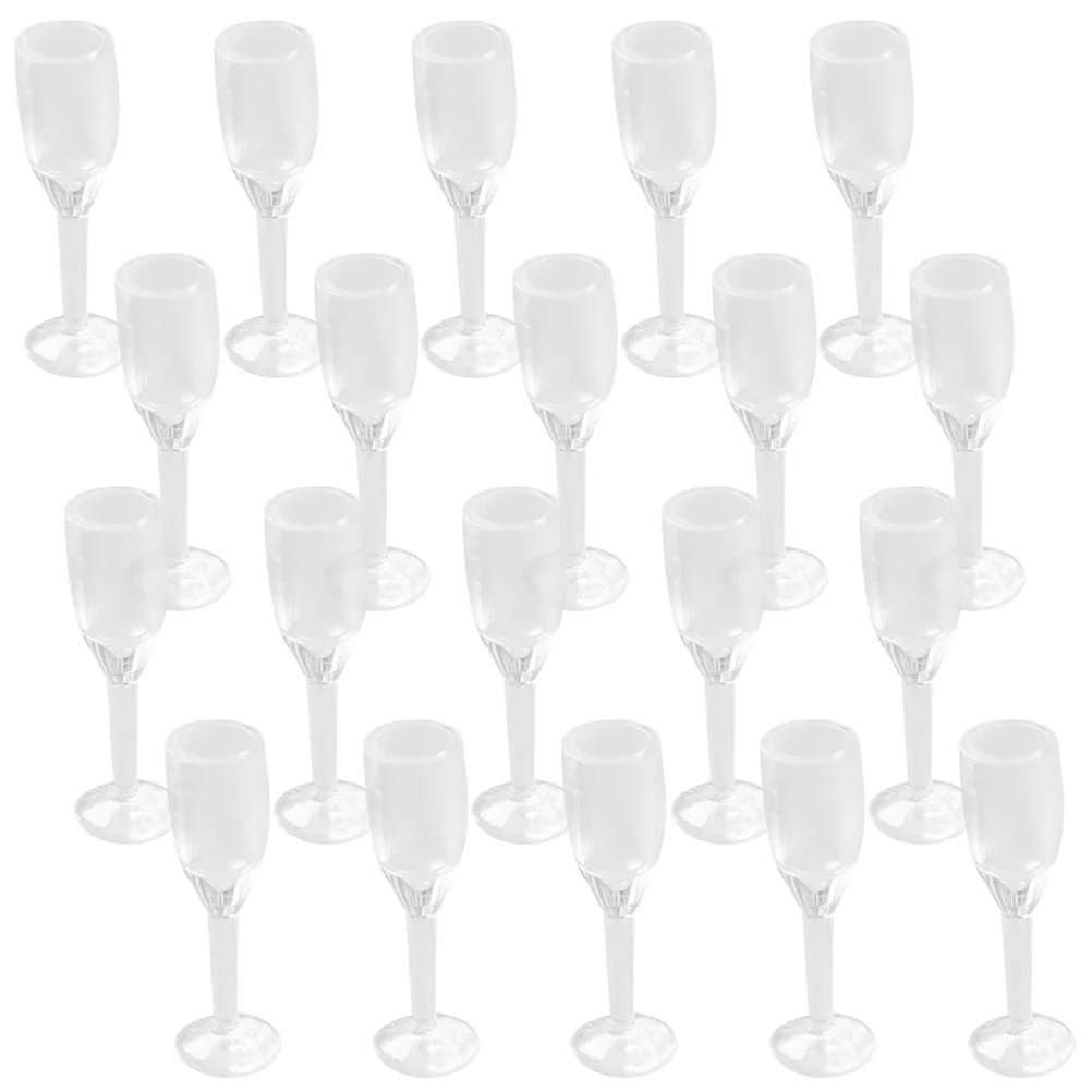 

20pcs Miniature Glasses Miniature Goblet Model Mini House Cup House Accessories