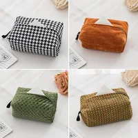 Can Be Hung Creative Modern Light Luxury Style Home Fabric Tissue Box Living Room Desktop Napkin Cover Tissue Bag Tissue Box 2