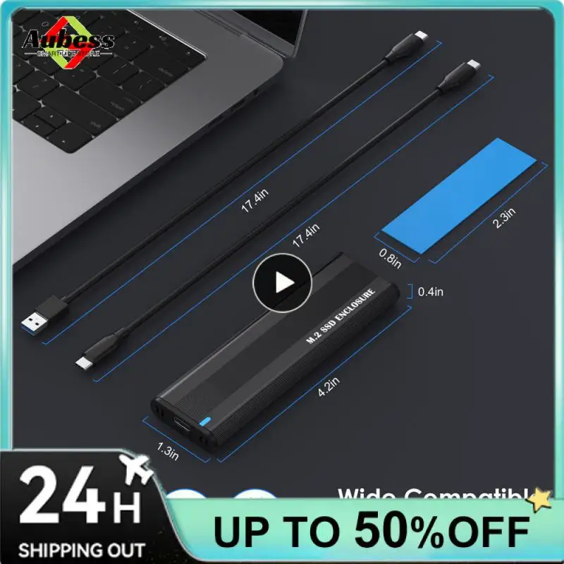 Custodia Ssd M2 Da 10Gbps Nvme Sata Dual Protocol M.2 A Usb Type C 3.1 Adattatore Ssd Per Nvme Pcie Ngff Sata Ssd Disk Box M.2 Ssd Case