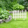 50*30cm Garden Fence White Plastic Border Decoration Plant Flower Protect Garden Fence For Yard Lawn Driveway Christmas Tree 1