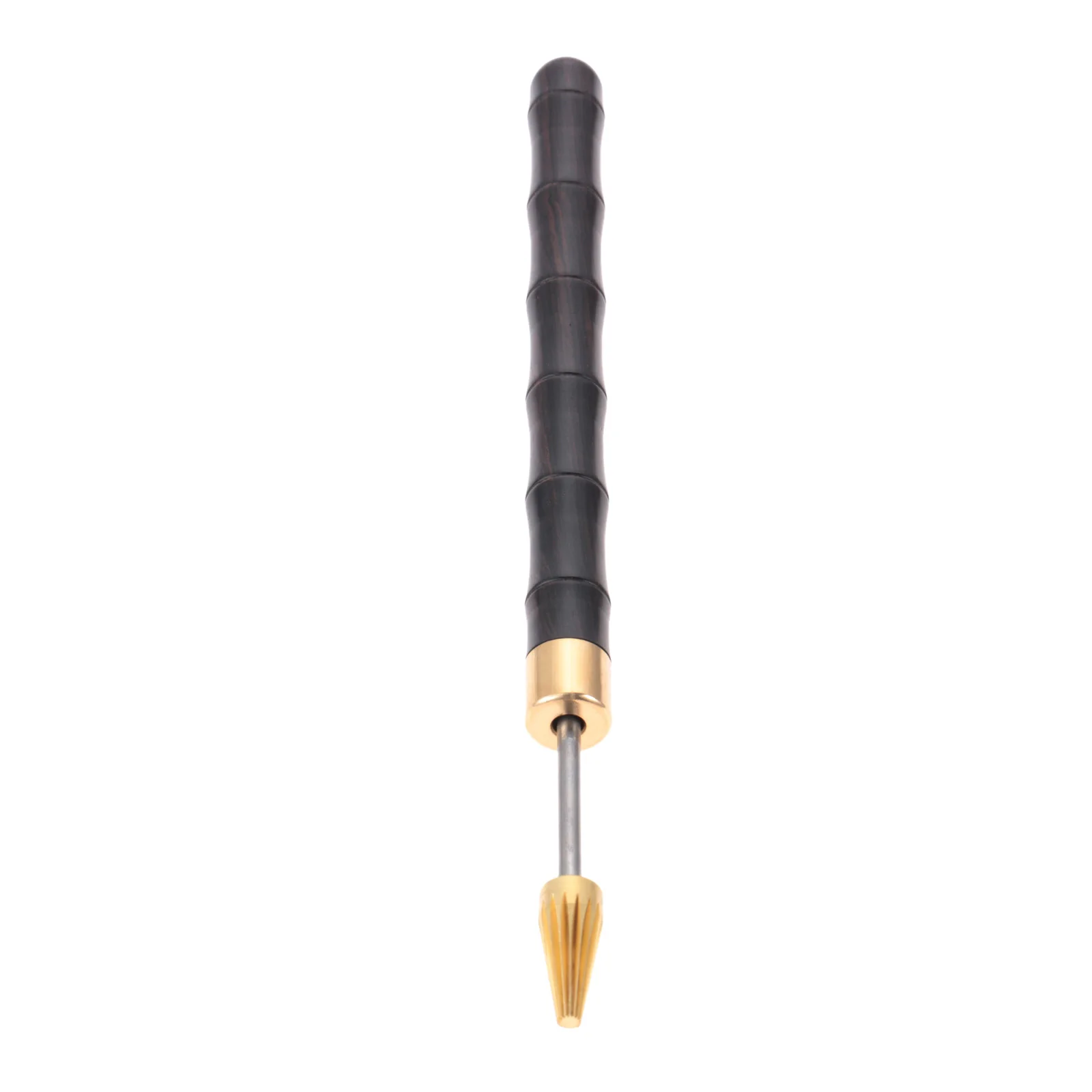 1pc Leather Edge Oil Pen Sandalwood Handle Stainless Steel Mast Dye Pencil Applicator Quick Paint Roller Tool for Le