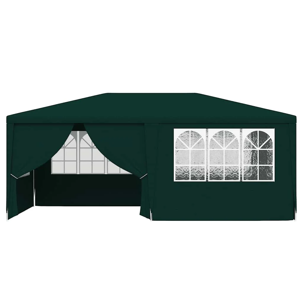 Festzelt mit Seitenwänden 4x6 m Grün 90 g/m², Perfekt für Partys, Veranstaltungen und Feiertage. – Detail 4