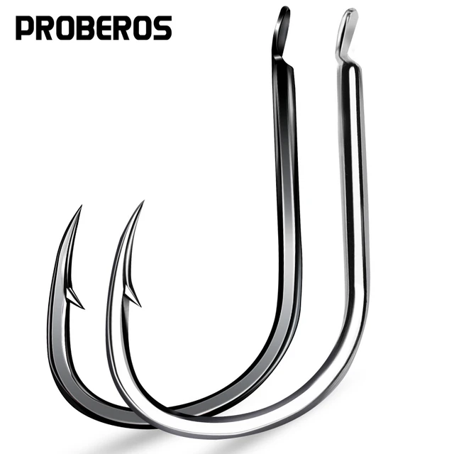 PROBEROS 30PCS/lot Fishing Hooks Maruse 11#-20# High Carbon Steel Jig Big  Hook Single