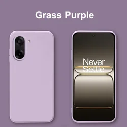 Premium Liquid Silicone Shockproof Case - Durable Protection with Sleek Design for OnePlus Ace 5 Racing (Grass Purple)