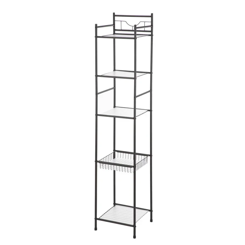 

Mainstays 5 Shelf Steel Storage Shelf Unit, Oil Rubbed Bronze Finish for Adult - Teen Age Groups