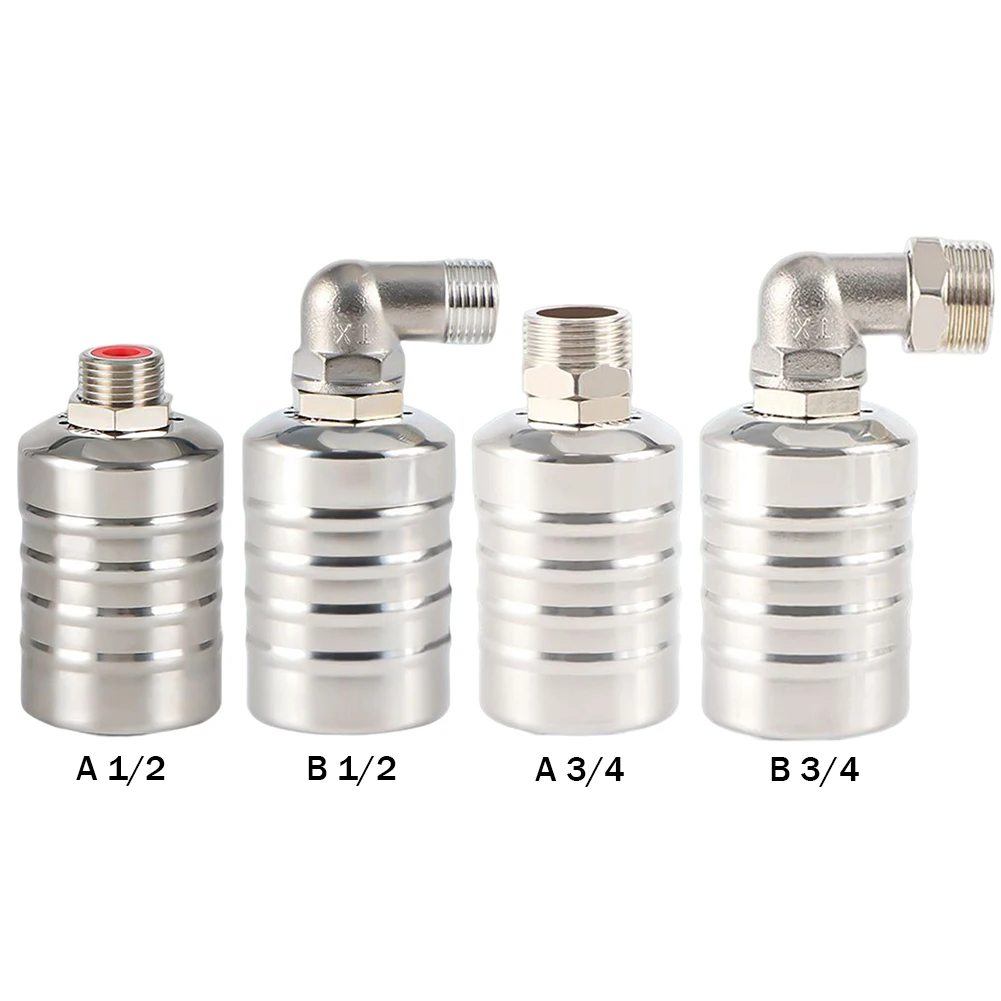 Stainless Steel Floating Ball Valve Automatic Water Level Control Valve 1/2 3/4 Float Valve Water Tank Water Tower Shutoff Valve