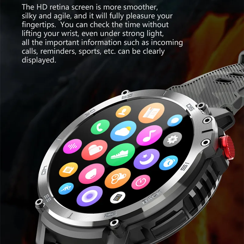 C22 Smartwatch Ʈ ġ Men ߿  4G ROM IP68    ȭ Ultra Military  Armored