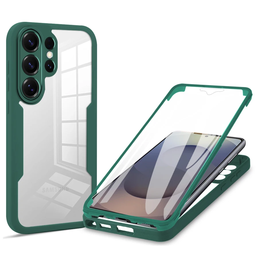 Crystal Clear 360° Full Wrap Protective Case with Camera and Screen Protection