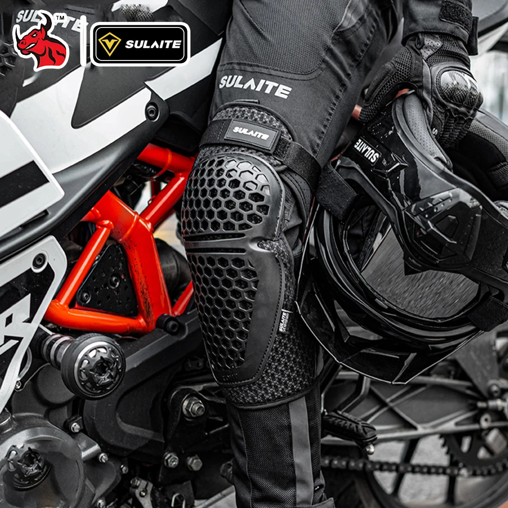 오토바이 벌집형 무릎 보호대 팔꿈치 보호대 보호 장비 야외 스포츠 통기성 열 분산 조절 가능 슈트
