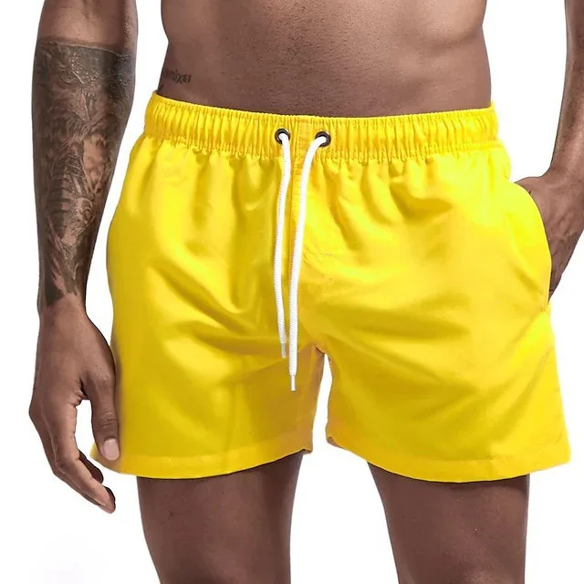 

Men's Quick-drying Swim Shorts men-s-bottoms Yellow