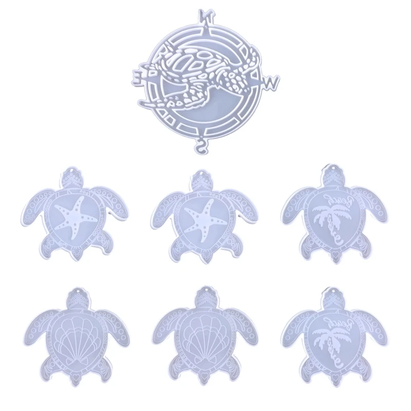 Wall Hanging Keychain Silicone Mold with Hole Keyring Pendant Handmade Mold 97QE