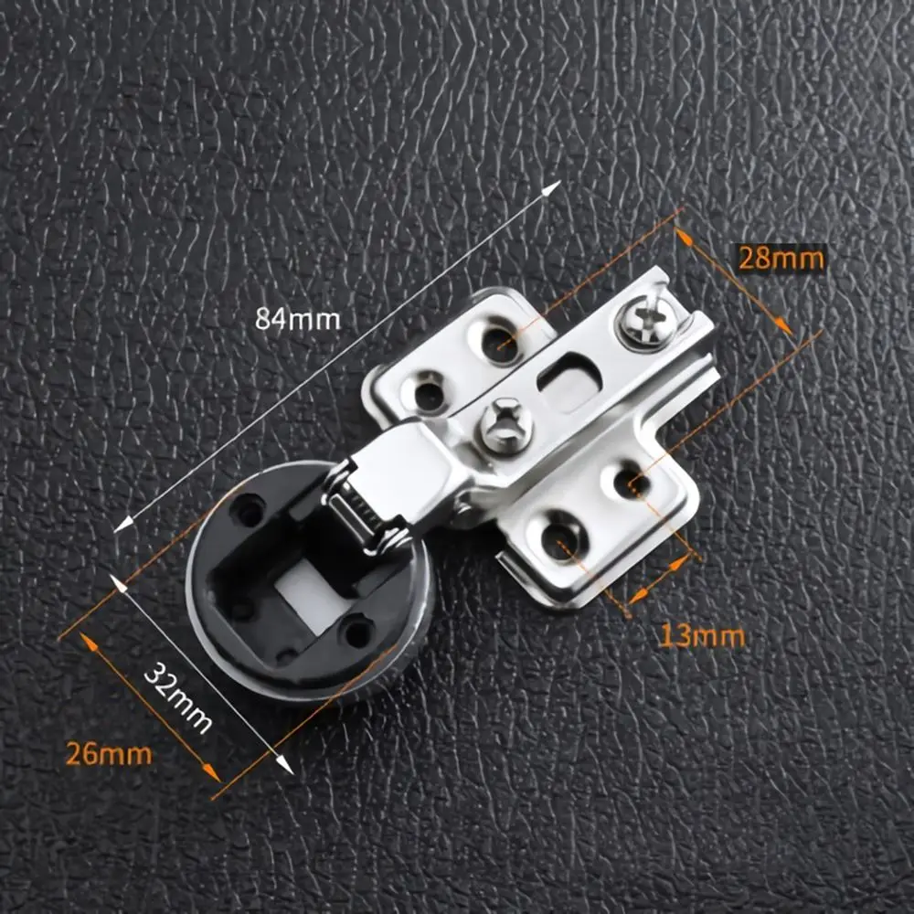 2Pcs Opening 26mm Glass Door Hinge For Cabinet Door Display Wine Cabinet Door Damping Hinge Ordinary Hinge