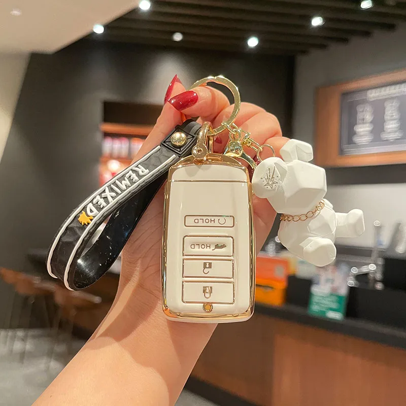 TPU Car Key Case Cover For Honda Acura RLX MDX CDX TLX L NSX RDX 4