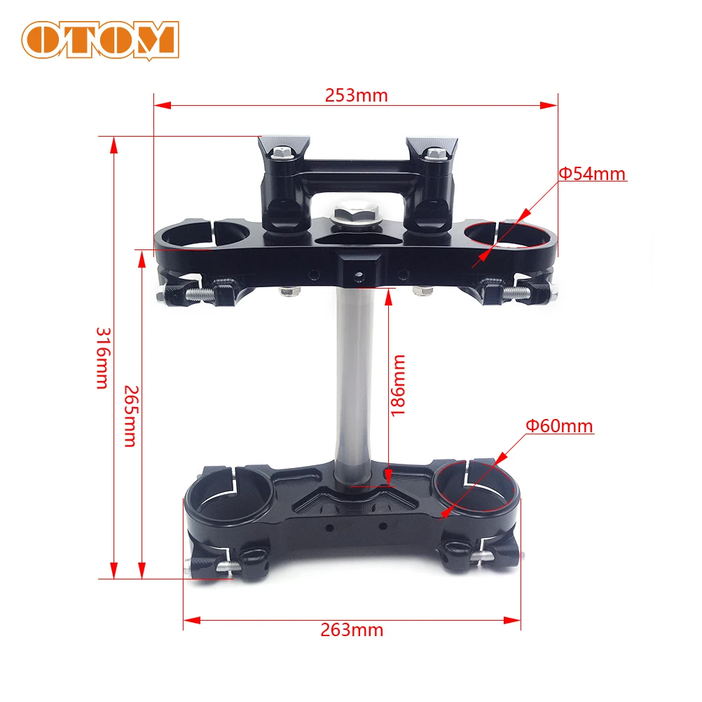 OTOM CNC Triple Tree Clamps Steering Stem And Handlebar
