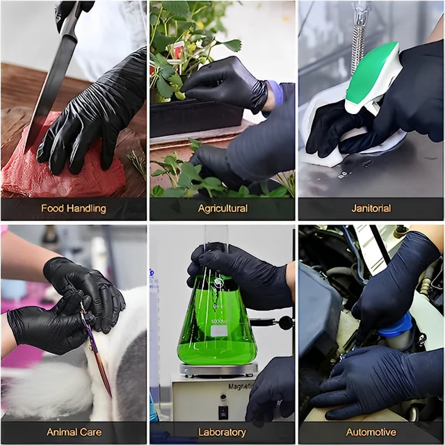 20/4 db Eldobható Nitril Kesztyű Élelmiszer -Minőségű Konyhai Vízálló Latex Ingyenes Otthoni Tisztító Autó Javító Tetoválás Munkakesztyű - Image 6
