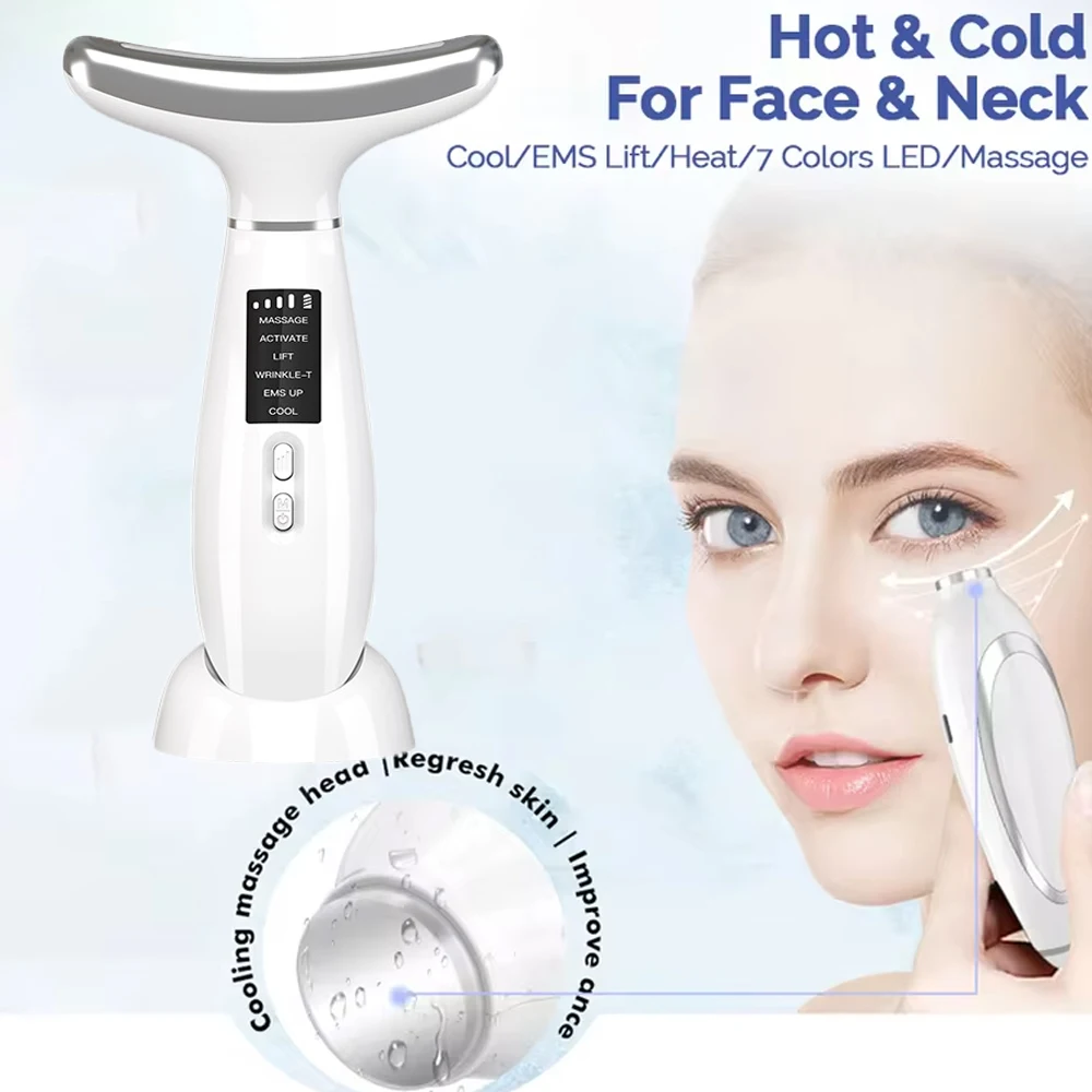 LED Hot and Cold Face Massager