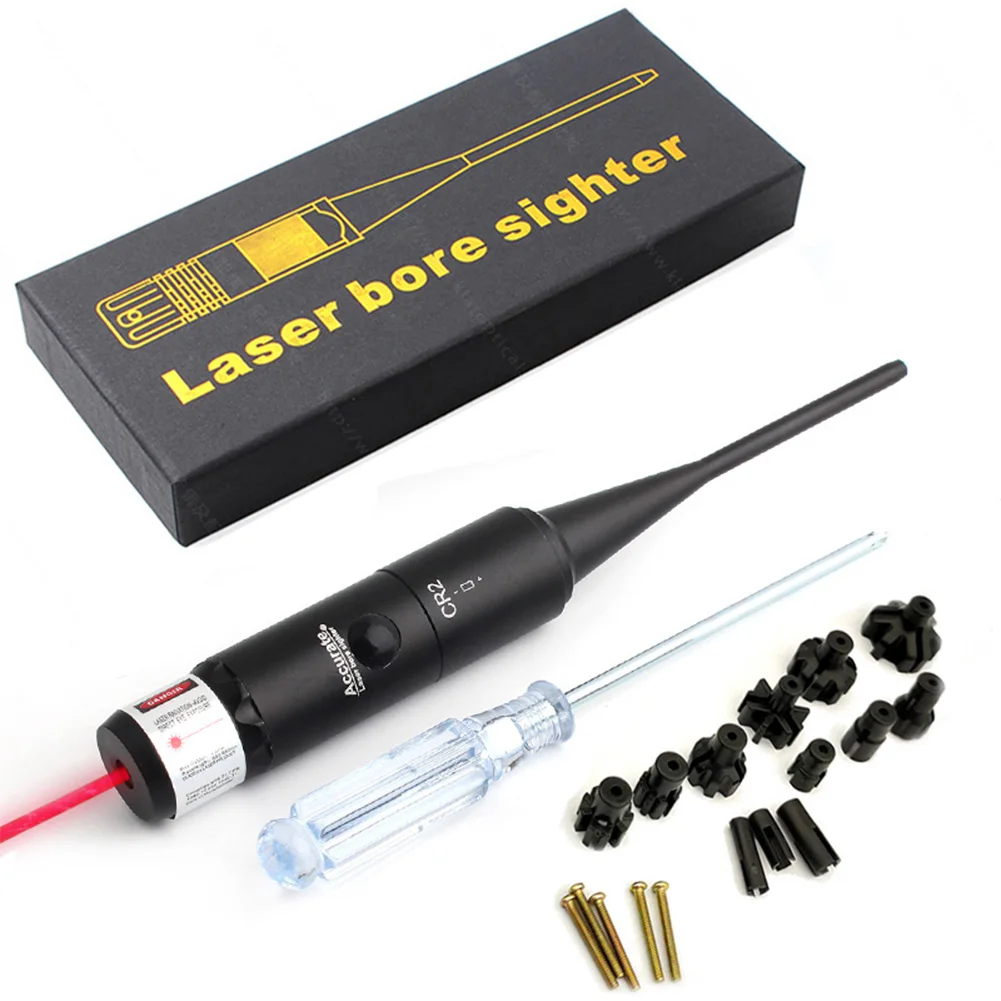 Vendita Calda Red Dot Laser Bore Sighter Calibrazione Laser Scope Kit Per Calibratore Collimatore Calibro 0.17 - 0.78 Con 12 Adattatori
