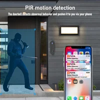 TUYA Video Doorbell Outdoor WIFI 1080P HD AC Power Phone Door Bell Cam Security Video Intercom IR Night Vision Smart Home Alexa - Image 3