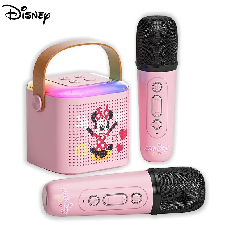 

Disney Minne Lotso Winnie Handheld Microphone Utdoor Subwoofer Home Ktv Kara Ok HiFi Stereo TF Card Long Endurance Sound Set