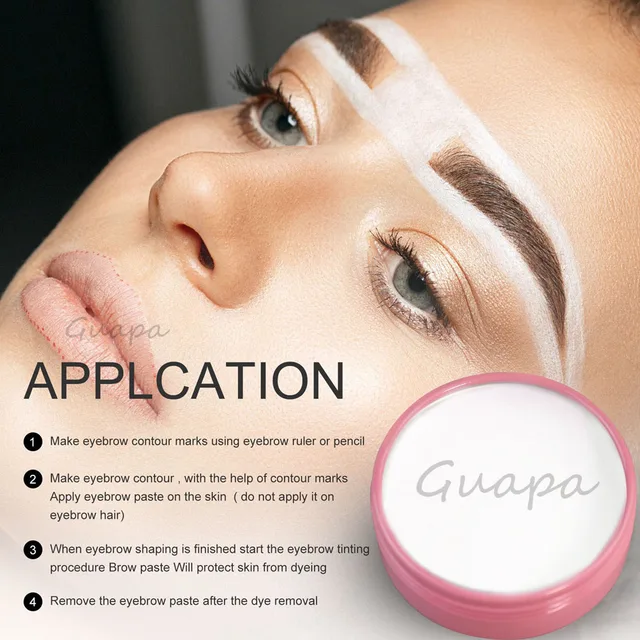Highly Pigmented White Mapping Paste Microblading Eyebrows Shape Mark Tools Brows Contour Design Paste Perfect for
