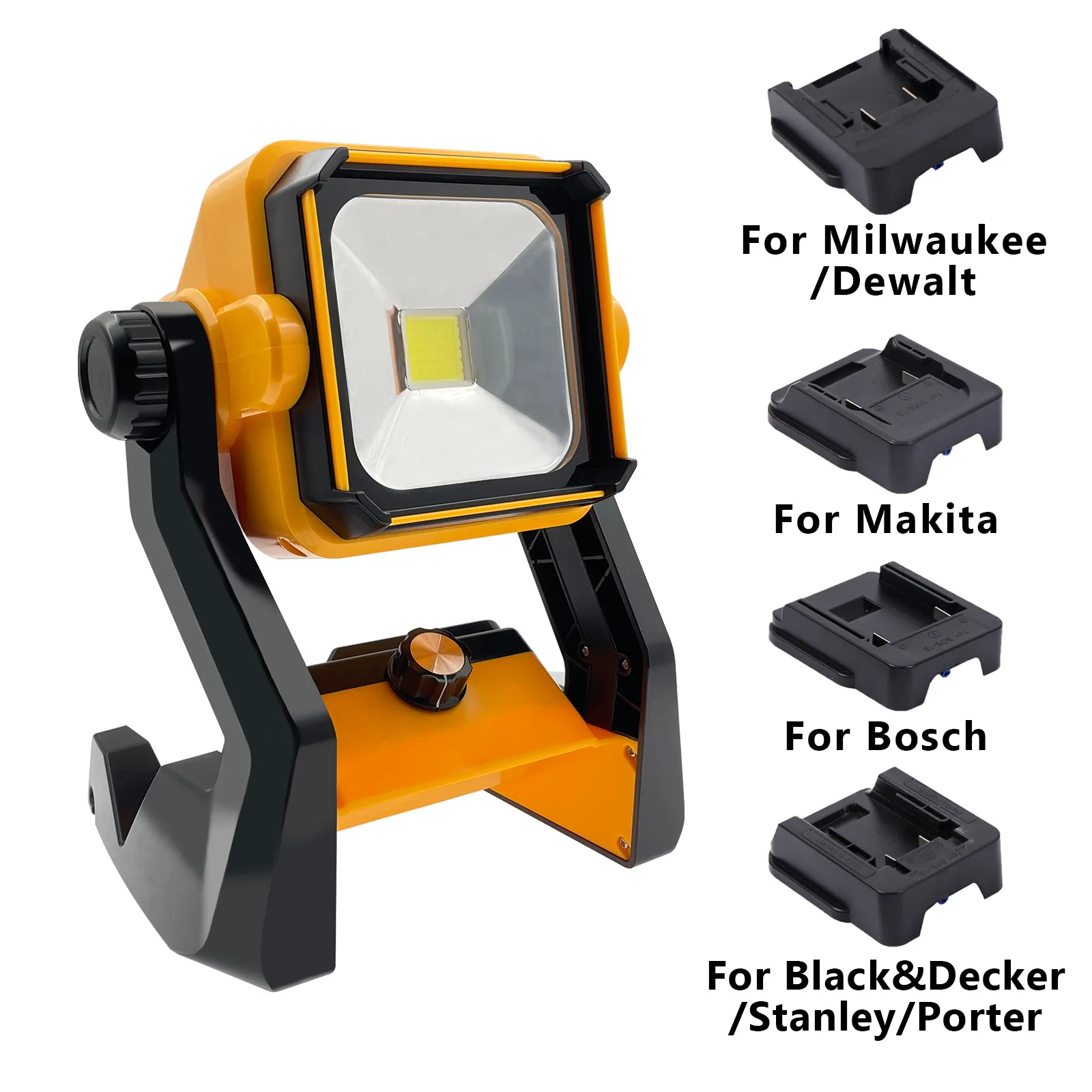 

Улучшенная версия, рабочая деталь для Makita, для Bosch, Milwaukee, для Dewalt, 18 в, 20 в, литий-ионная батарея, внешний прожектор, фонарь