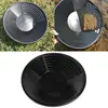 Outdoor 38cm/15inches Gold Pan with Dual Riffles Gold Washing Pan Basin for Gold Prospecting Useful Black M4YD 1