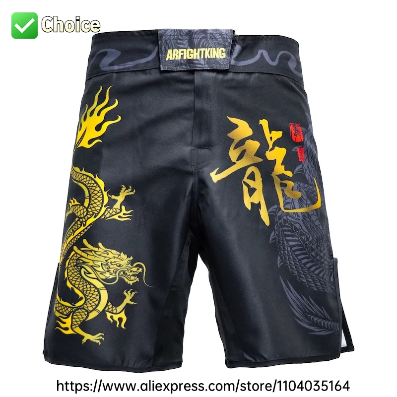 MMA 반바지 드래곤 BJJ 반바지 남성용 격투 반바지 혼합 무술 복싱 주짓수 킥복싱 레슬링 그래플링 트레이닝 팬츠