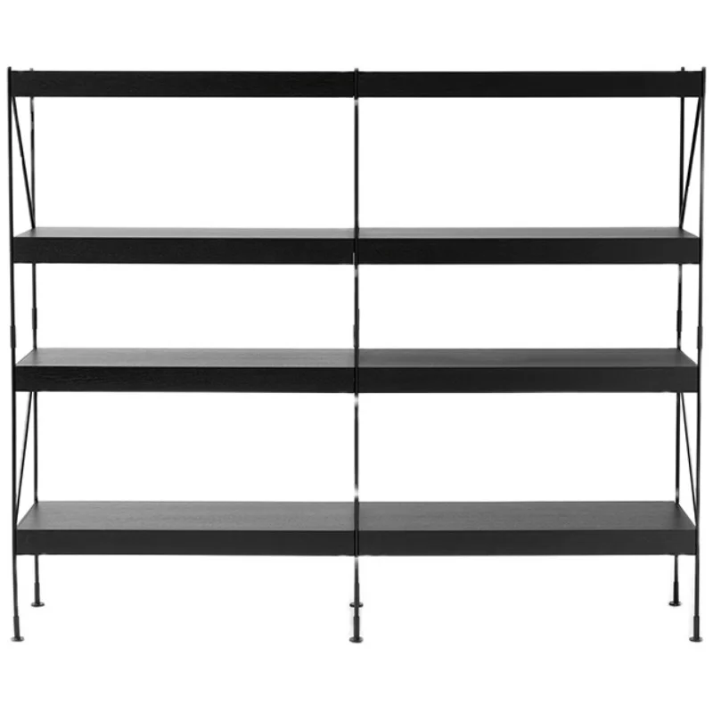 

Wrought iron bookshelves, living room, multi-level floor-to-ceiling bookcases, room storage shelves