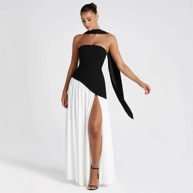 Flowy long dress design