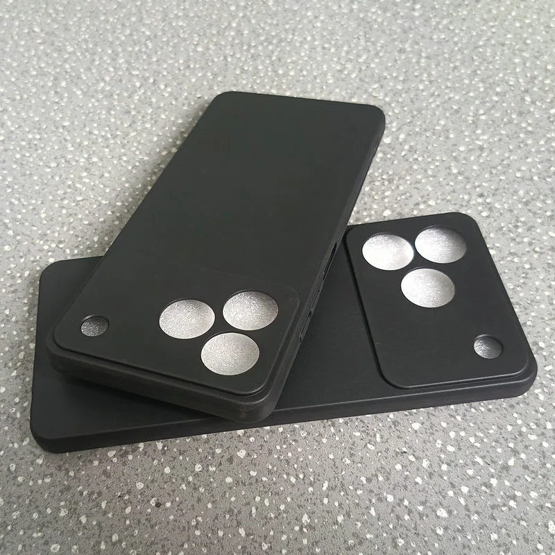 Sleek Black TPU Matte Silicone Phone Case - Slim, Soft Protective Back Cover