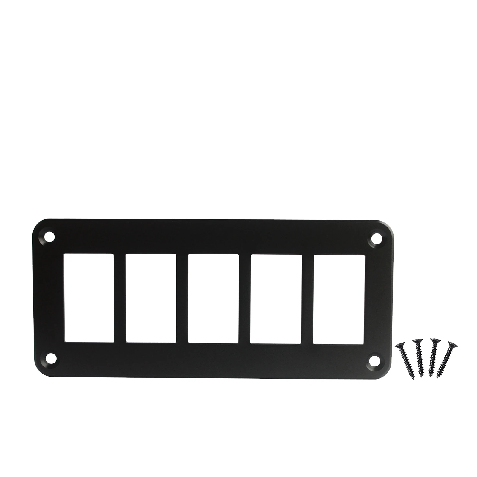 Multi-Gang Aluminum Rocker Switch Housing Frame Panel