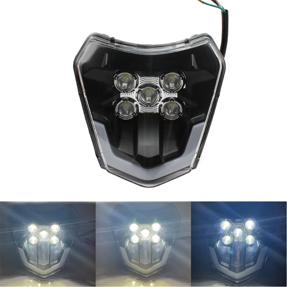 

Motocross Enduro Dual Sport E8 Emark LED Headlight for KTM EXC XCF XCW TE TC FE 125 250 300 350 450 530 690 SMR XC-W Six Days