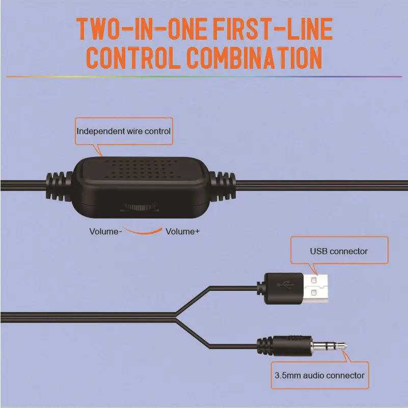 전문 휴대용 미니 게임 스피커 2.0 채널 USB 유선 홈 오디오 사운드 3.5mm AUX 통신 컴퓨터
